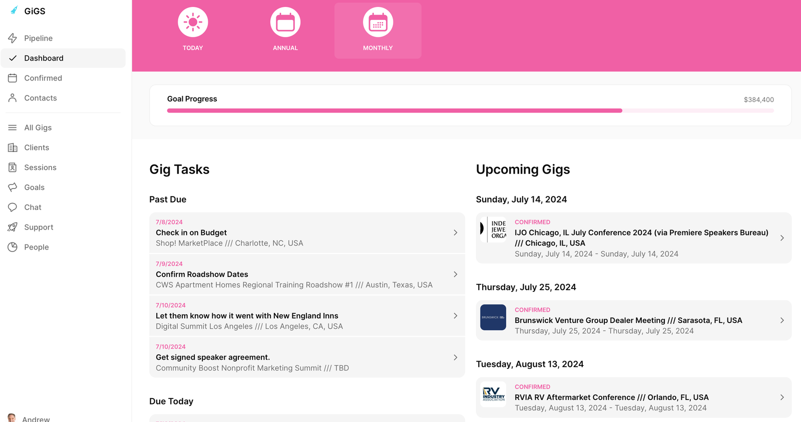 Next Steps: How to add a task & Today Dashboard